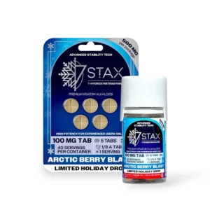 7 Stax 7-Hydroxymitragynine Tablets Arctic Berry Blast 100mg Per Tablet