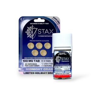 7 Stax 7-Hydroxymitragynine Tablets Midnight Cran 100mg Per Tablet