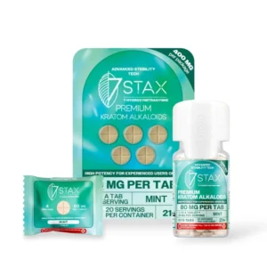 7 Stax 7-Hydroxymitragynine Tablets Mint 80mg Per Tablet