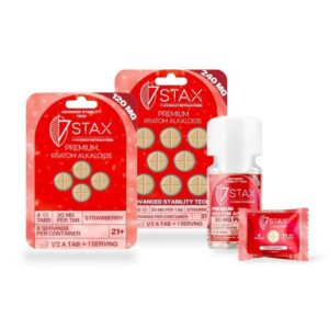 7 Stax 7-Hydroxymitragynine Tablets Strawberry 30mg Per Tablet