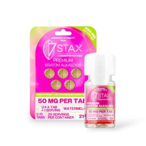 7 Stax 7-Hydroxymitragynine Tablets Watermelon 50mg Per Tablet