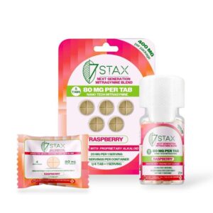7 Stax Next Generation Mitragynine Blend Tablets Raspberry 80mg Per Tablet