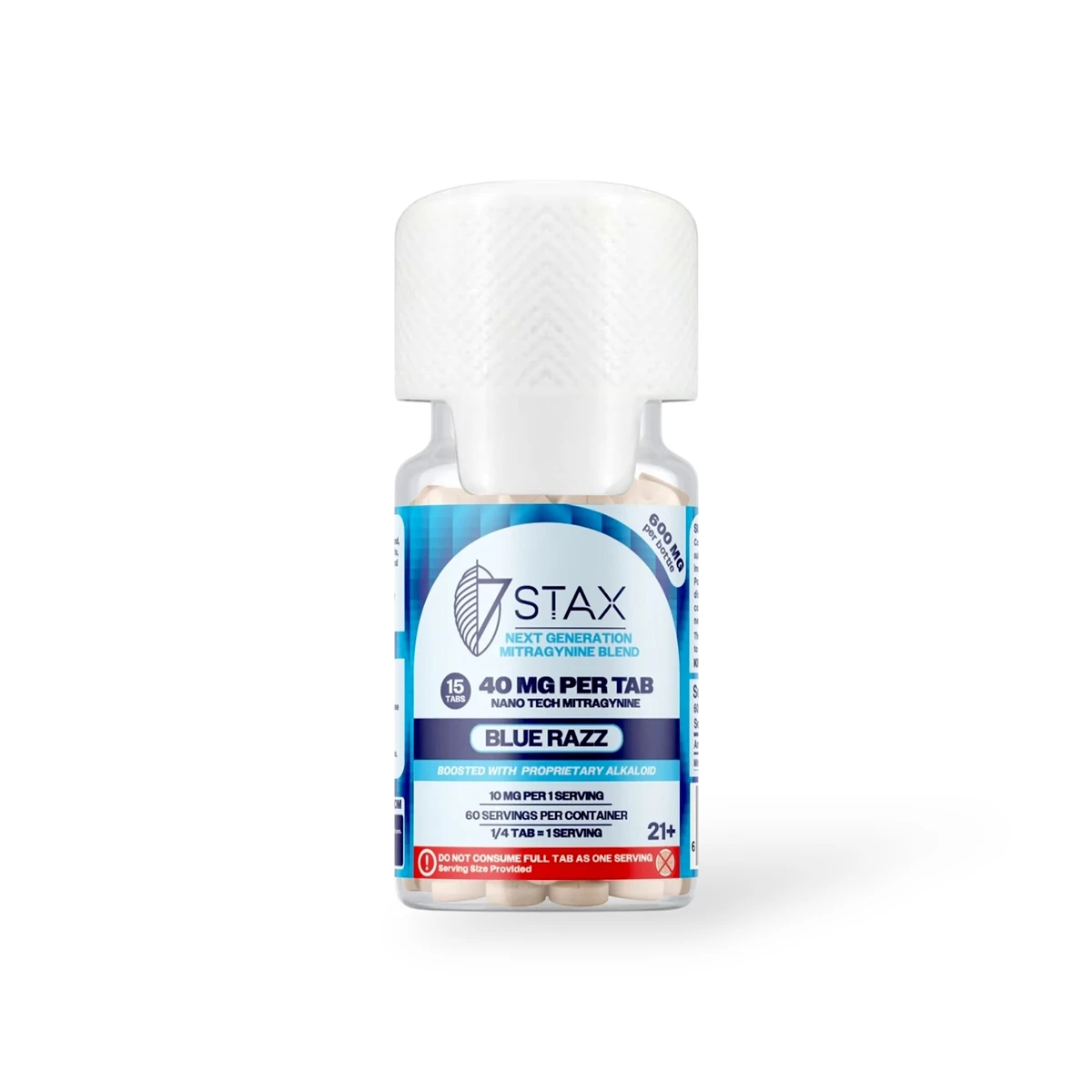 7 Stax Next Generation Nano Tech Mitragynine Blend Blue Raspberry 40mg Tablet