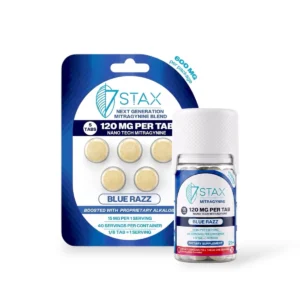 7 Stax Next Generation Nano Tech Mitragynine Blend Blue Razz 120mg Tablet